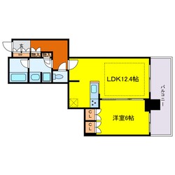 ローレルタワー堺筋本町の物件間取画像